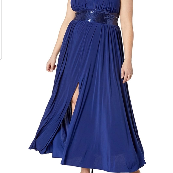 R&M Richard's Halter Neck Sequence Dress NWT - Picture 3 of 6